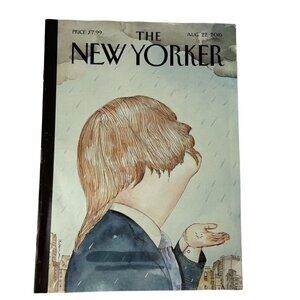 The New Yorker Magazine Aug 22 2016 Donalds Rainy Days by Barry Blitt u